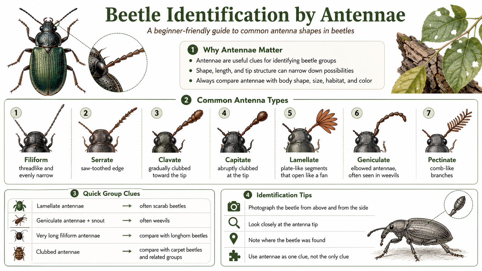 beetle identification by antennae a beginner friendly guide to beetle antenna shapes