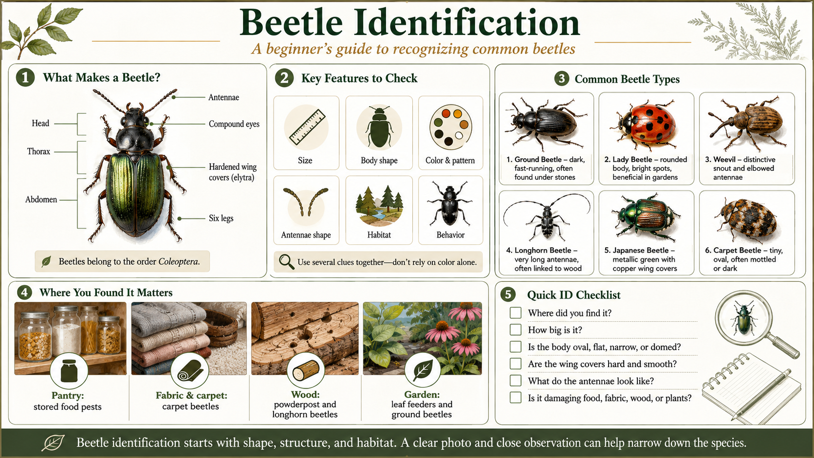 beetle identification guide how to identify common beetles at home and outdoors