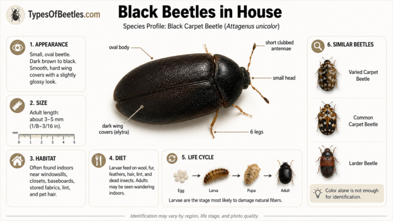 black beetles in house how to identify common indoor beetles