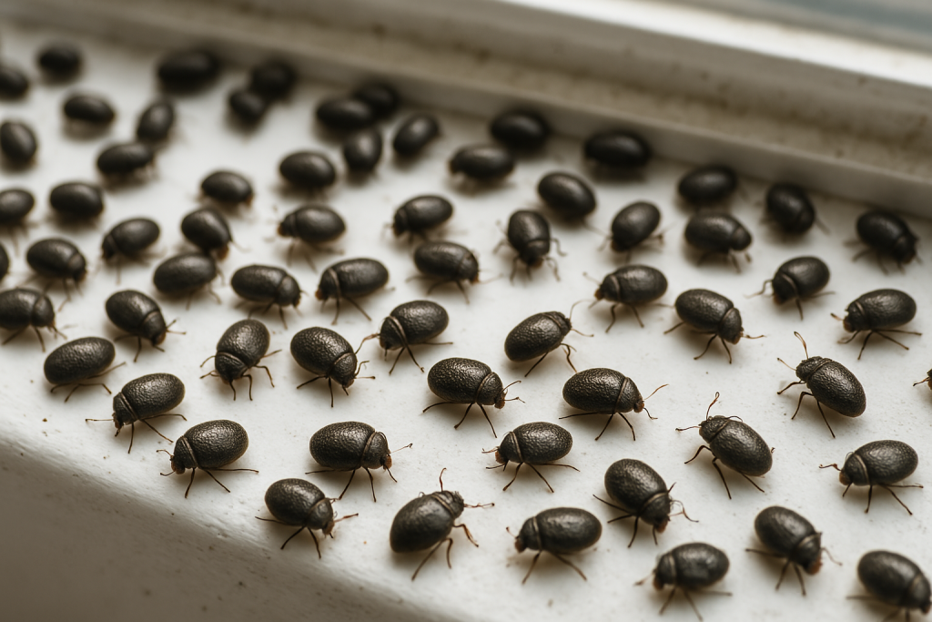 tiny black beetles in house identification guide, causes, and what to do