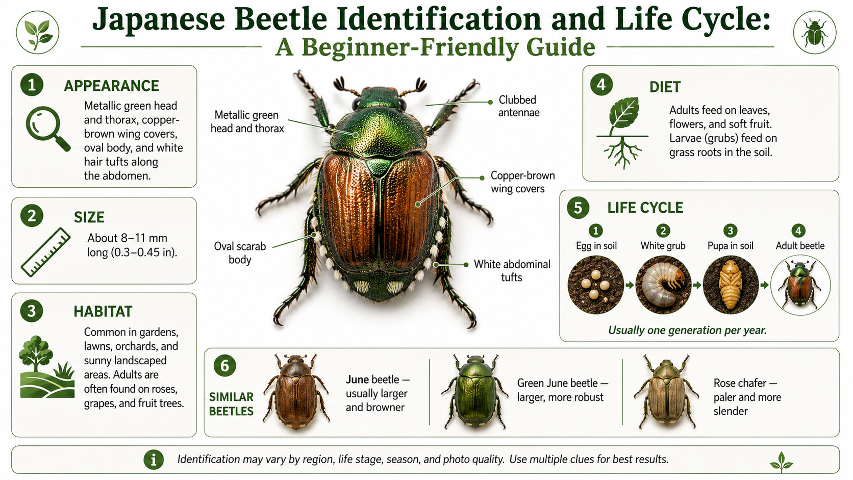 japanese beetle identification and life cycle a beginner friendly guide
