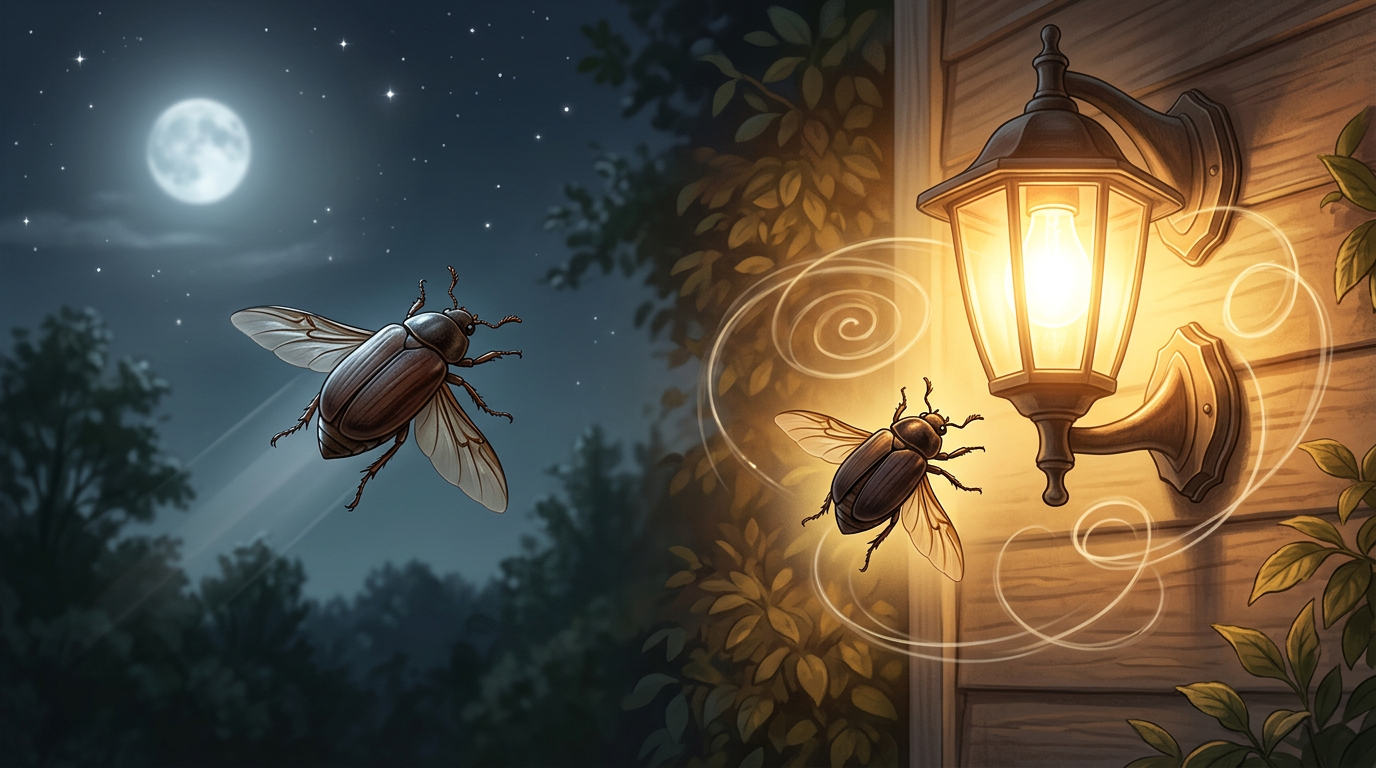why are beetles attracted to light porch lights, night flying & identification clues why are beetles attracted to light porch lights, night flying & identification clues