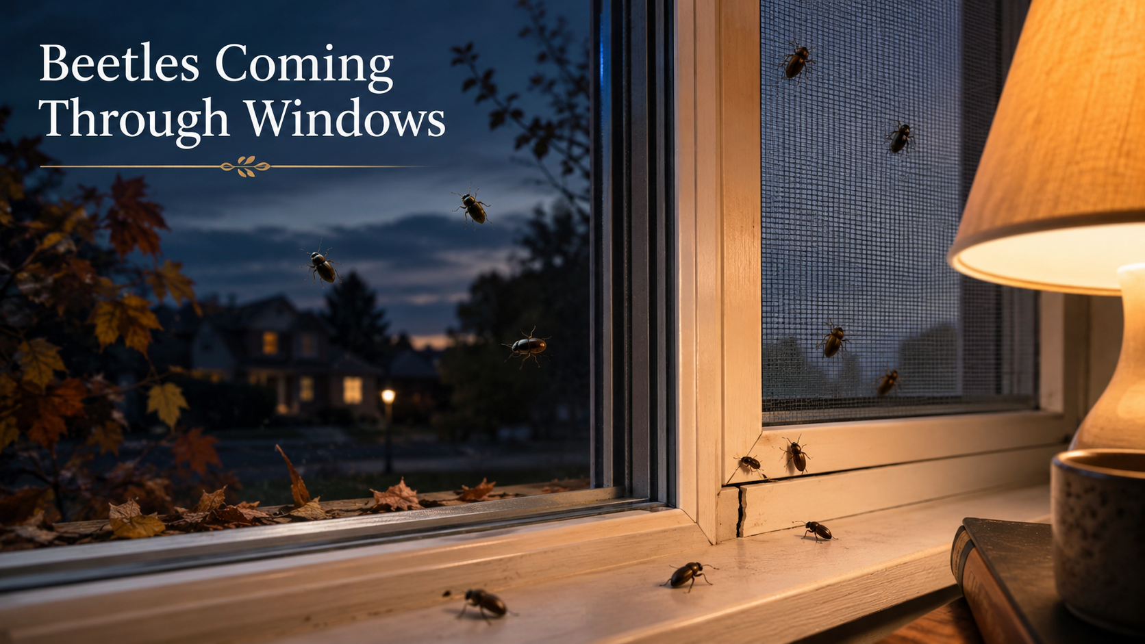why are beetles coming through your window why are beetles coming through your window