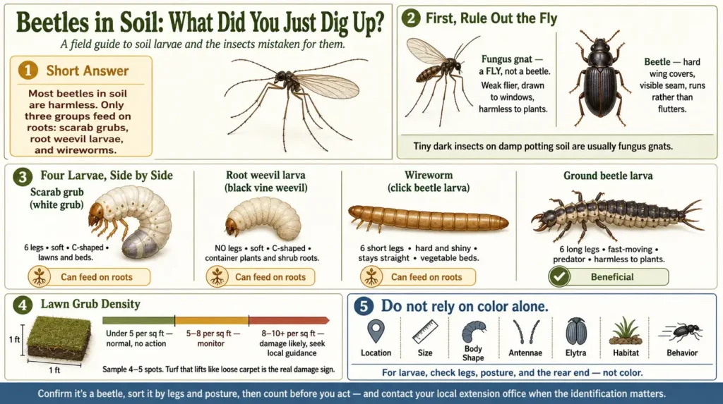 beetles in soil how to identify what you dug up