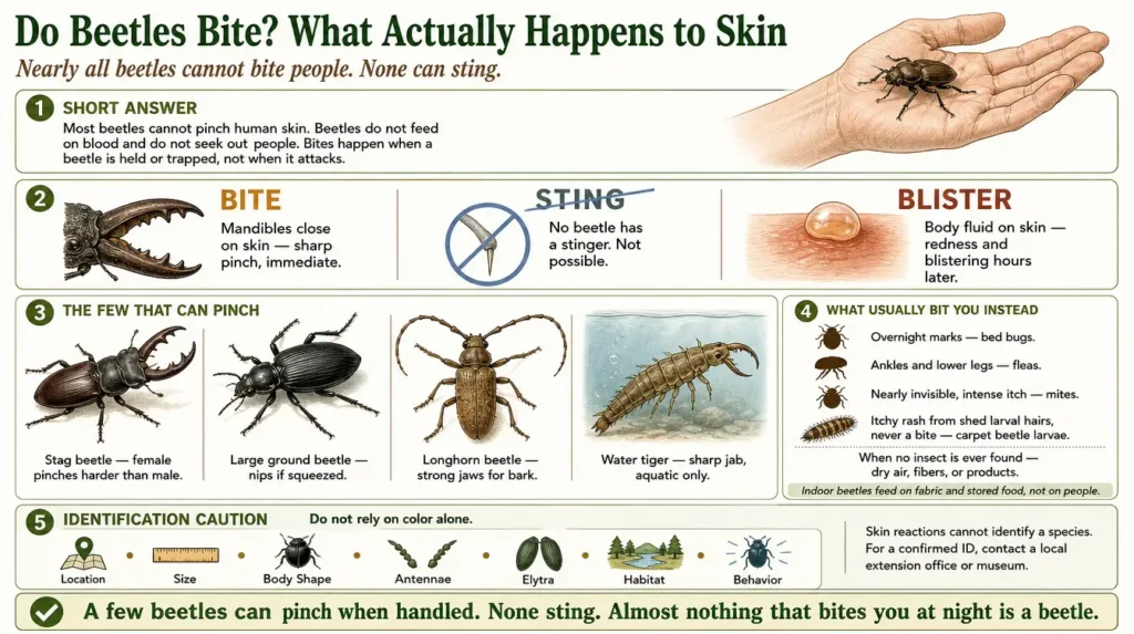 do beetles bite